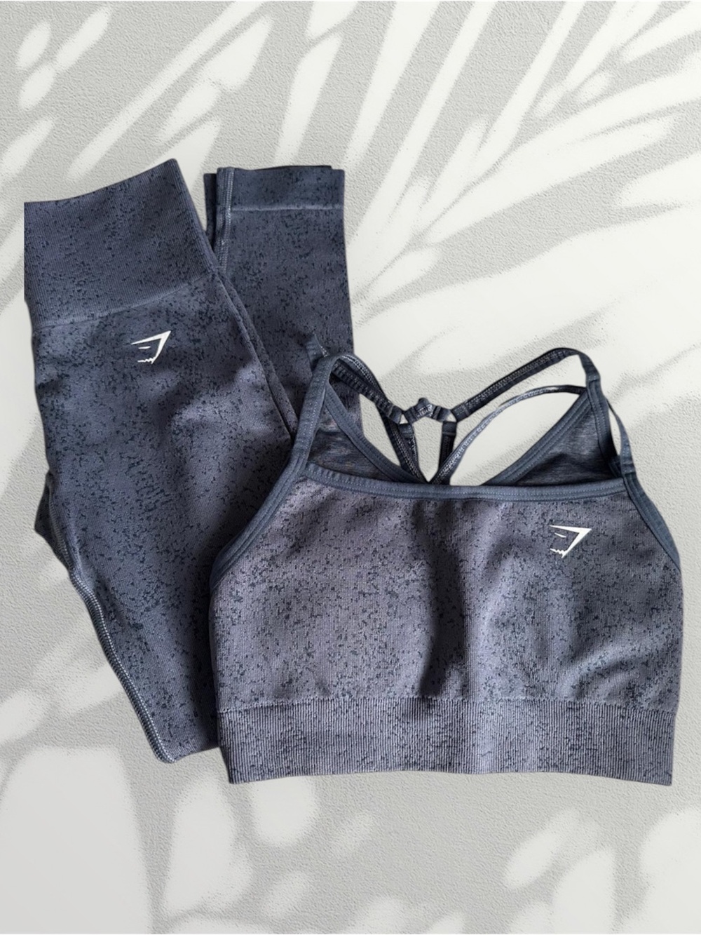 GYMSHARK Adapt Camo Seamless Set in Evening Blue🦈